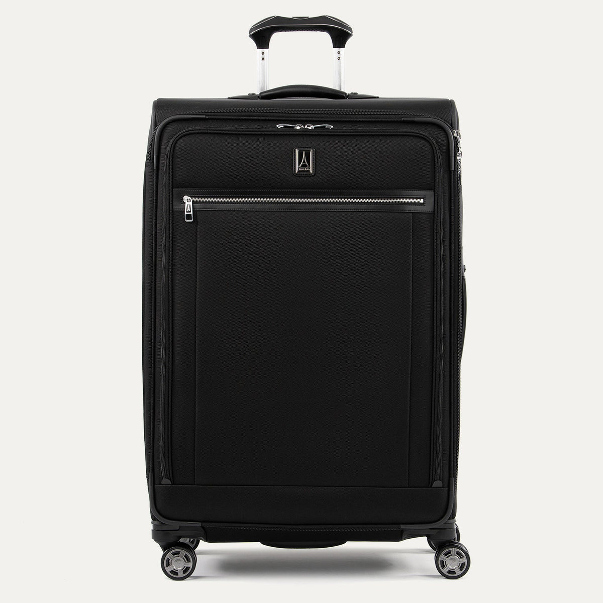 Travelpro Platinum Elite 29” Expandable Spinner in Shadow Black — front view # color_Shadow Black