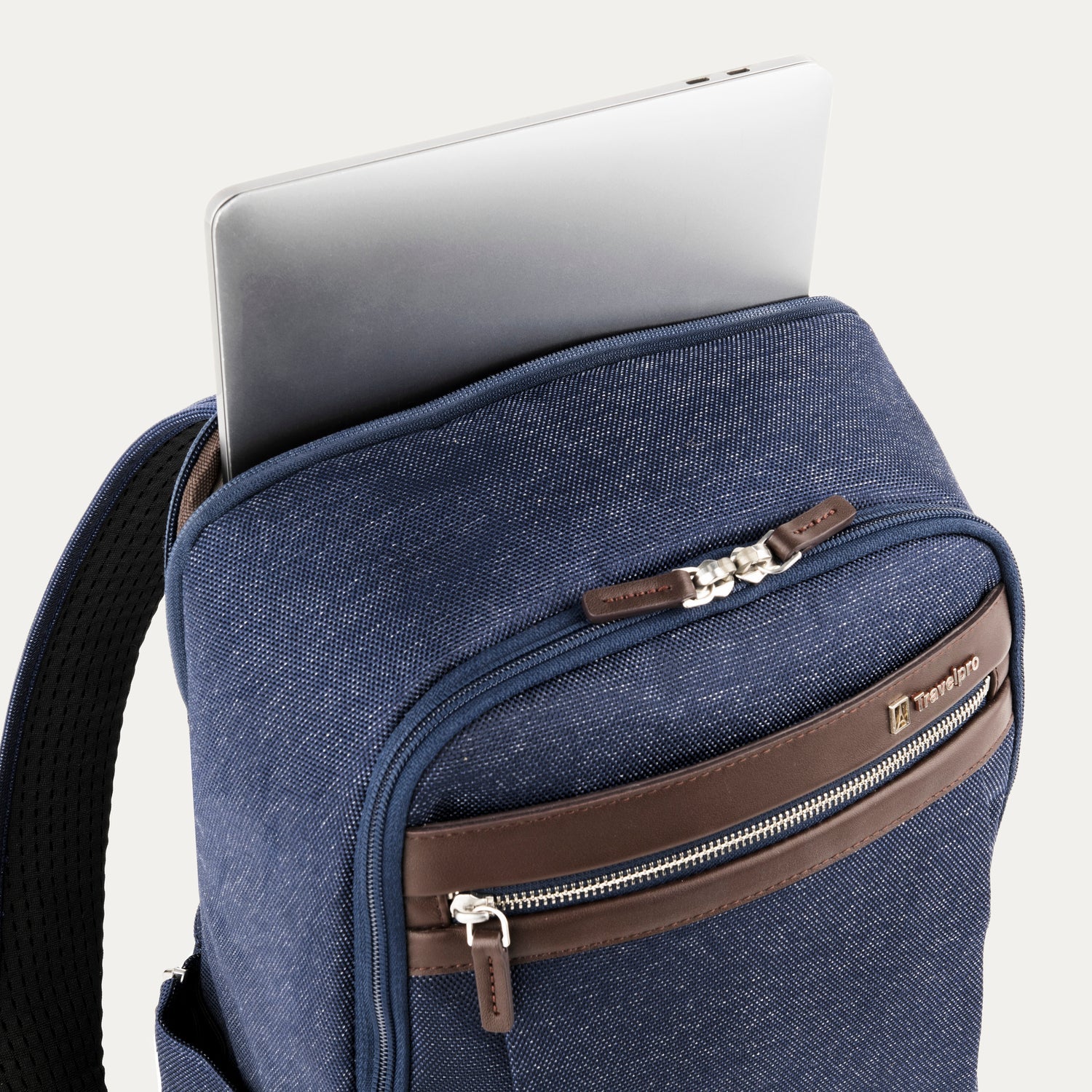 Travelpro Platinum Elite Slim Backpack in True Navy — interior view 2
