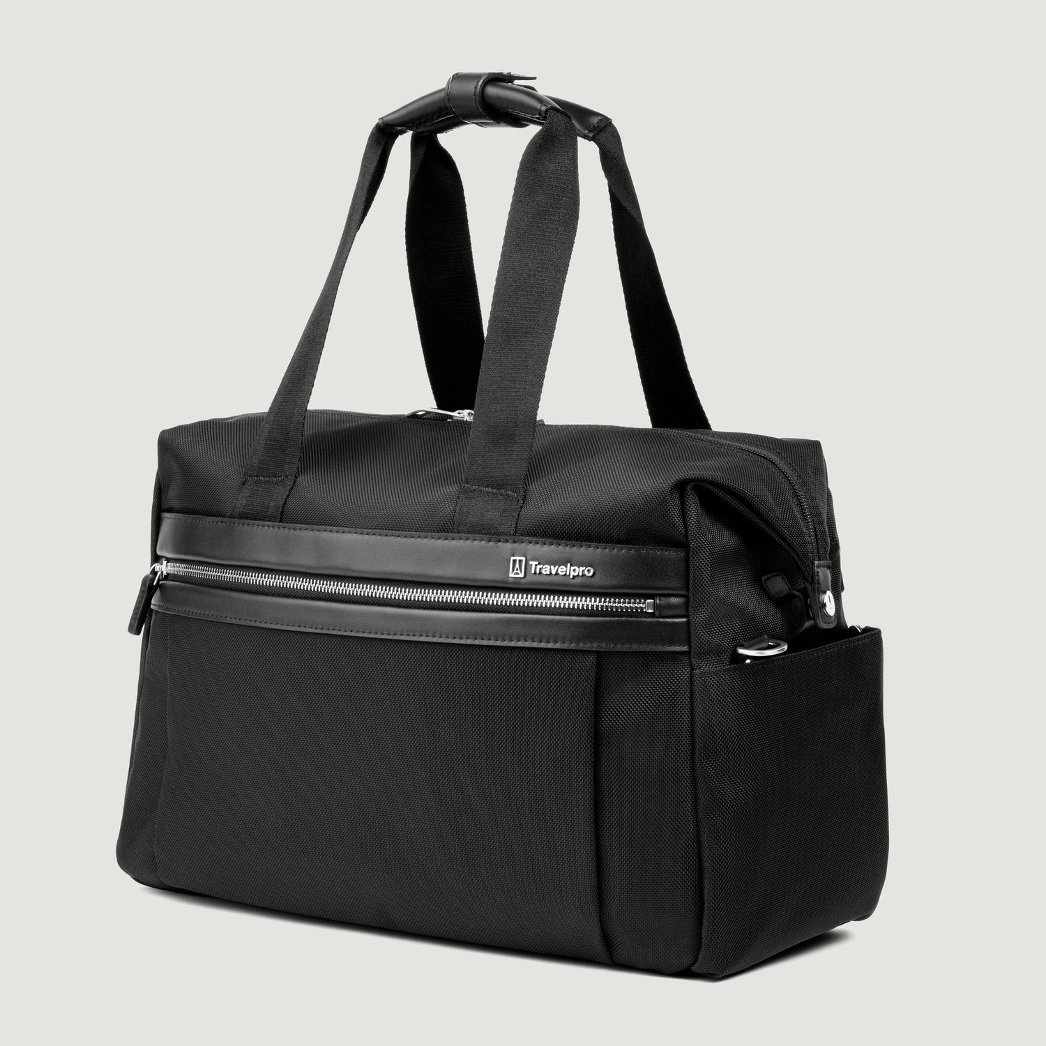 Travelpro Platinum Elite UnderSeat Tote in Black — angle view 2