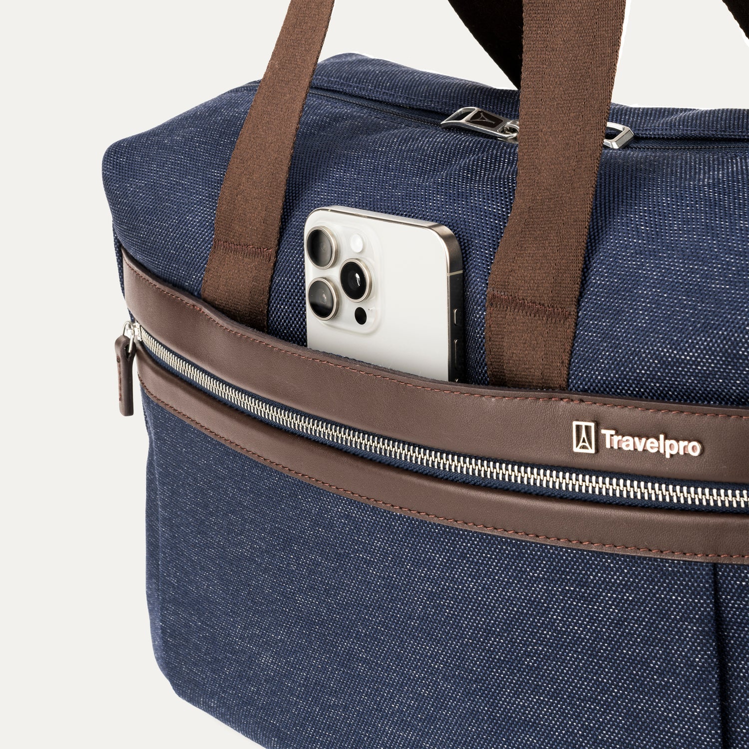 Travelpro Platinum Elite UnderSeat Tote in True Navy — detail view 2