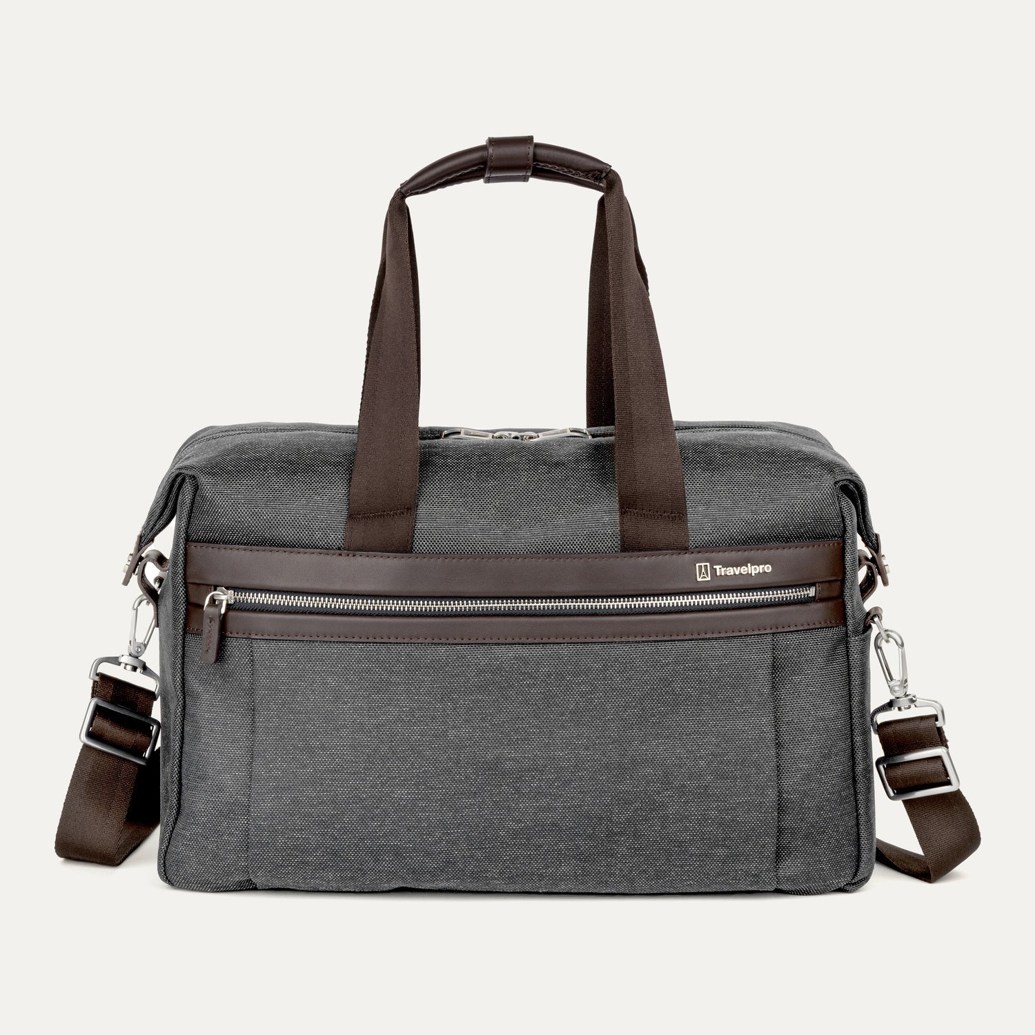 Travelpro Platinum Elite UnderSeat Tote in Vintage Grey — front view