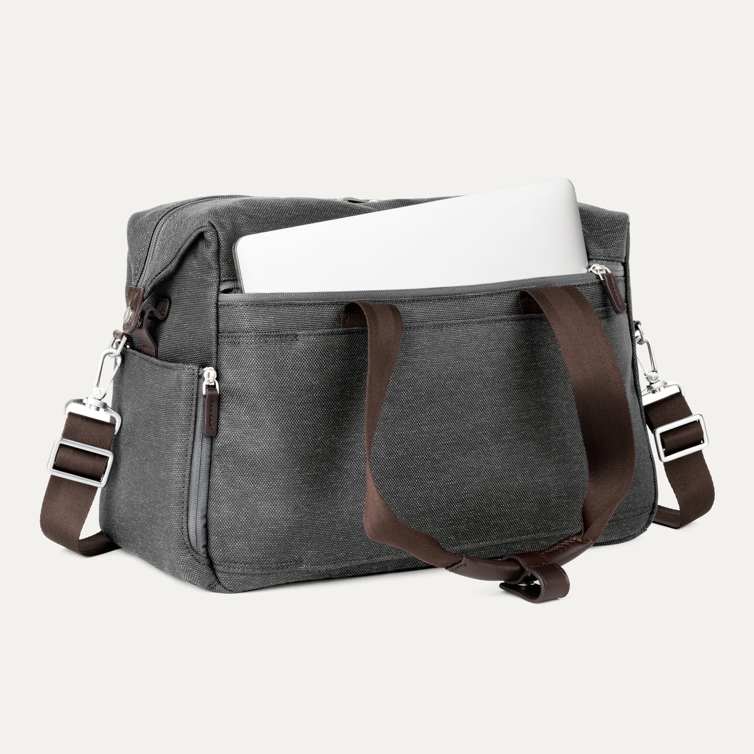 Travelpro Platinum Elite UnderSeat Tote in Vintage Grey — interior view