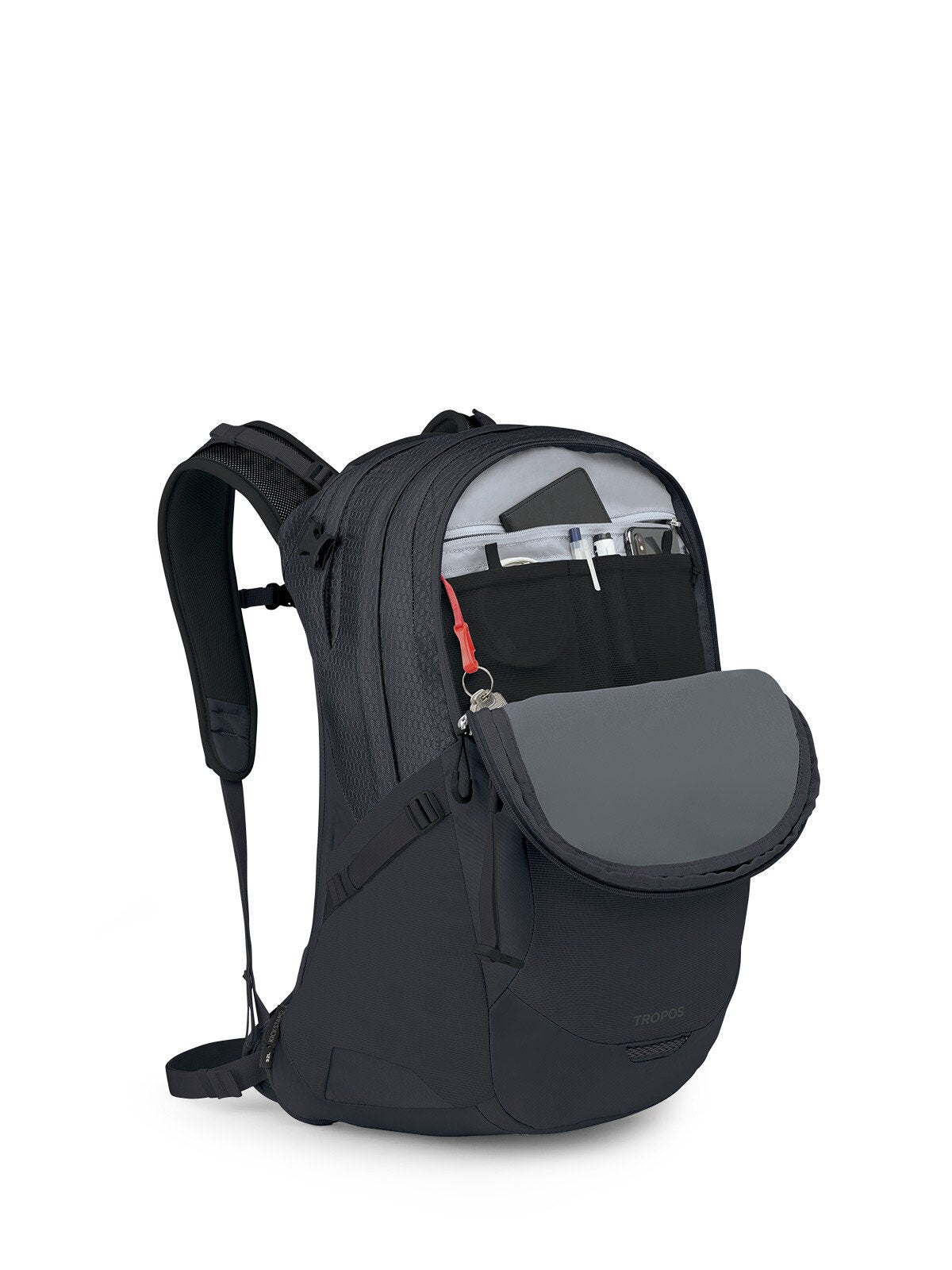 Osprey Tropos Backpack 32L in Black — angle view 2
