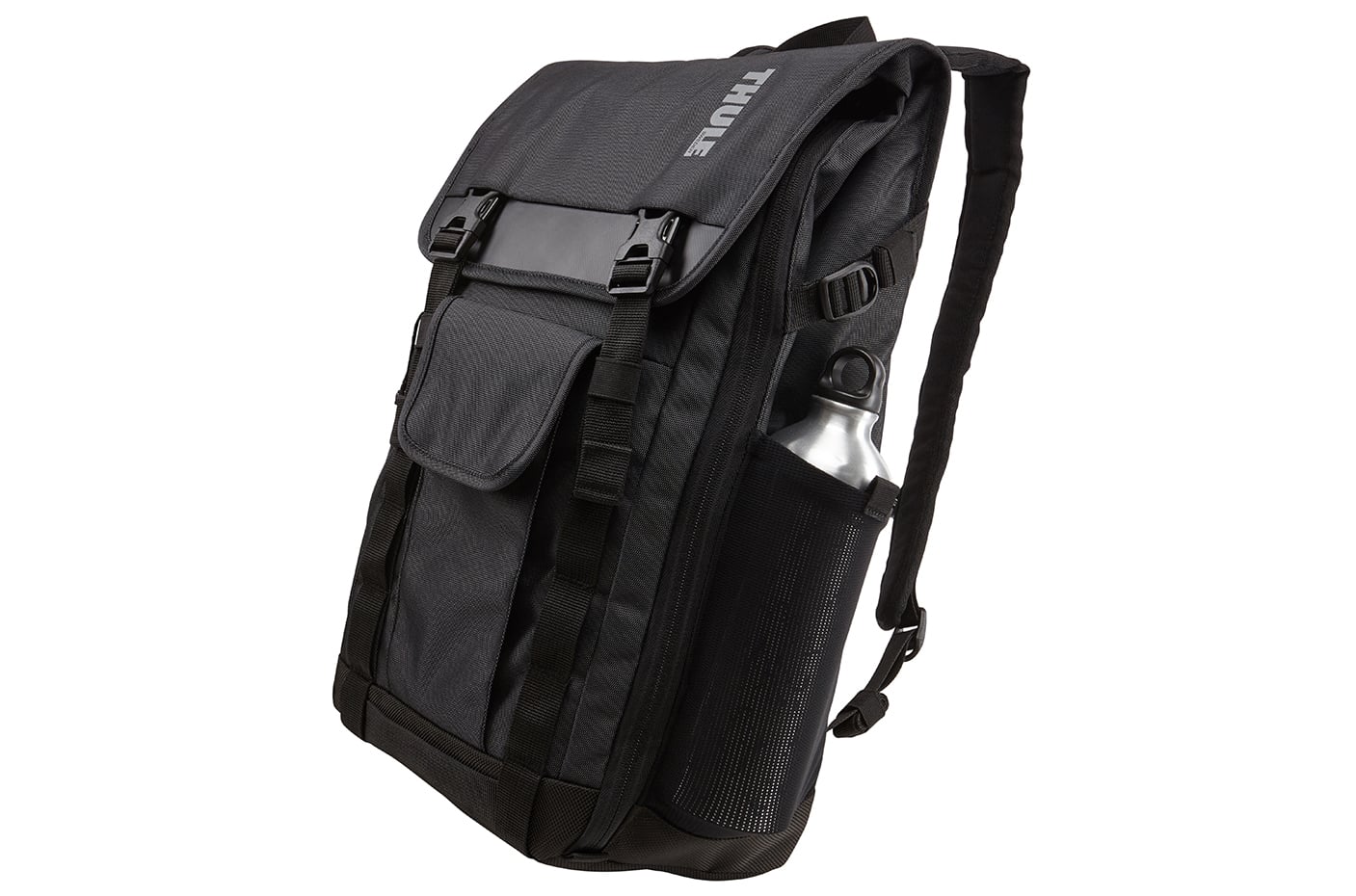 Thule Subterra Backpack 25L in Dark Shadow — angle view 6 # color_Dark Shadow