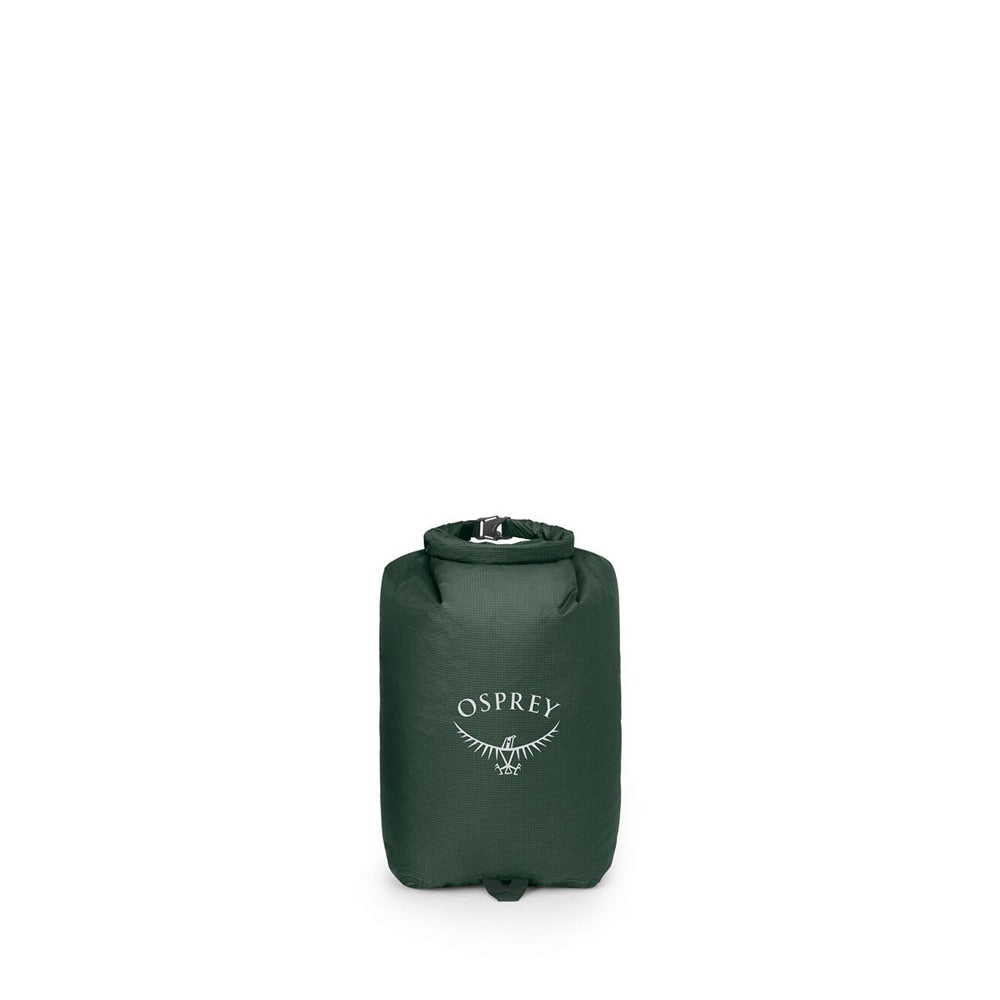Osprey Ultralight Dry Sack 12L in Tundra Green — angle view 2