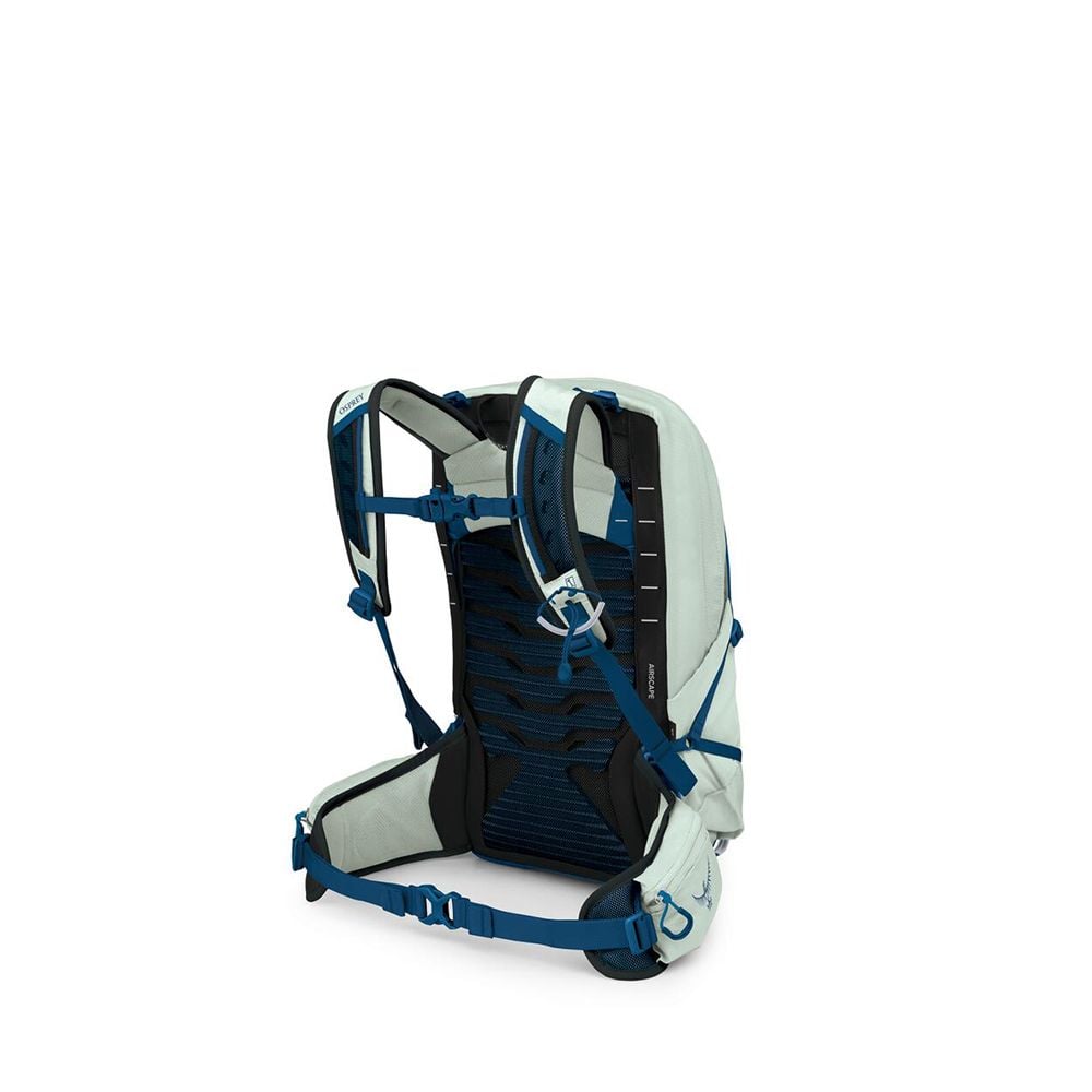 Osprey Talon 11 Hiking Backpack 11L in Frosty Mint/Green Night Shift — back view