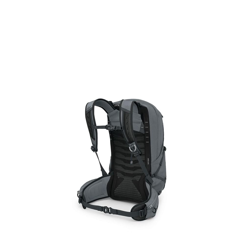 Osprey Talon 22 Hiking Backpack 22L in Phantom Grey/Dark Charcoal — back view