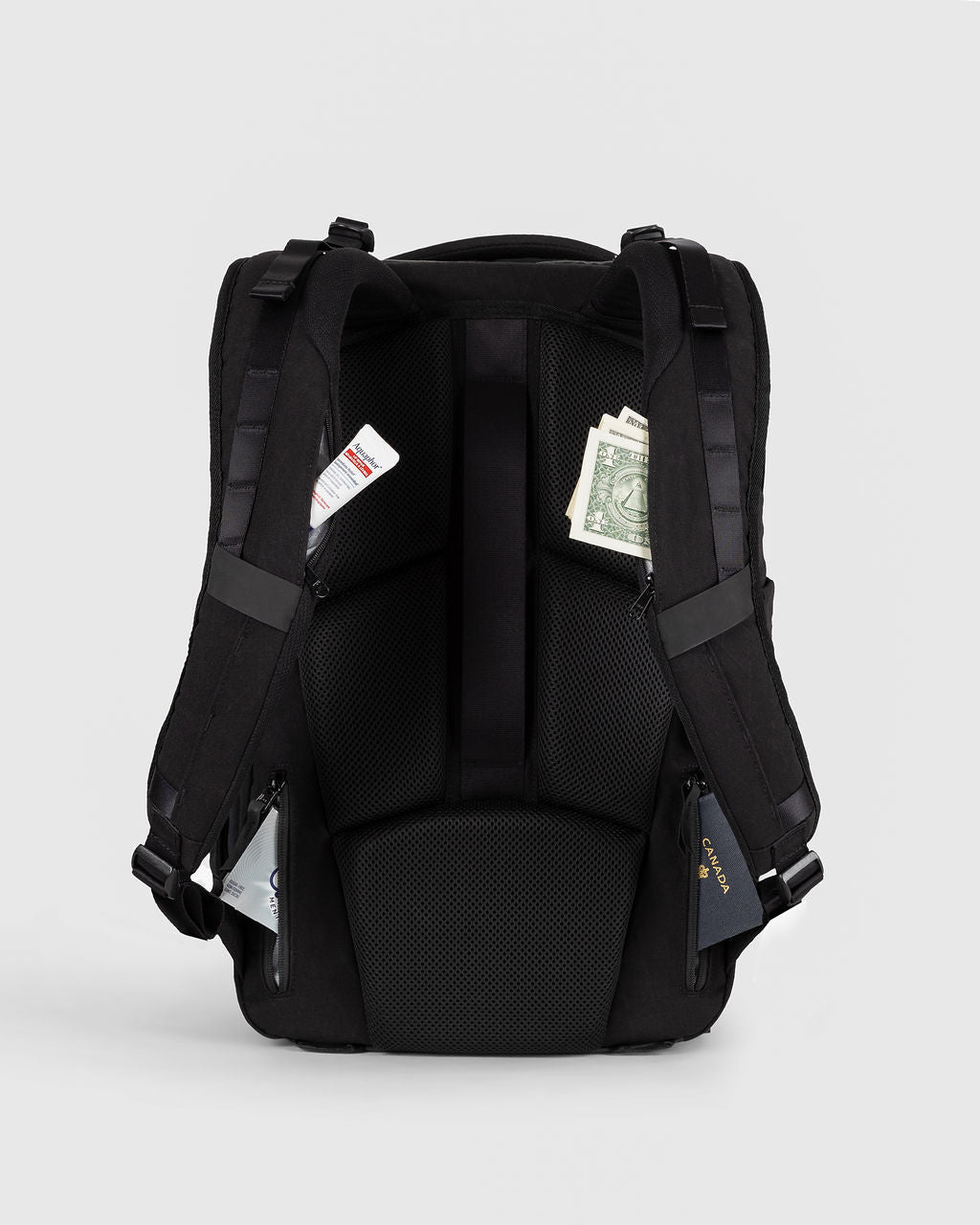 VRSA Travel Backpack 32L Complete Kit in Matte-X — back view