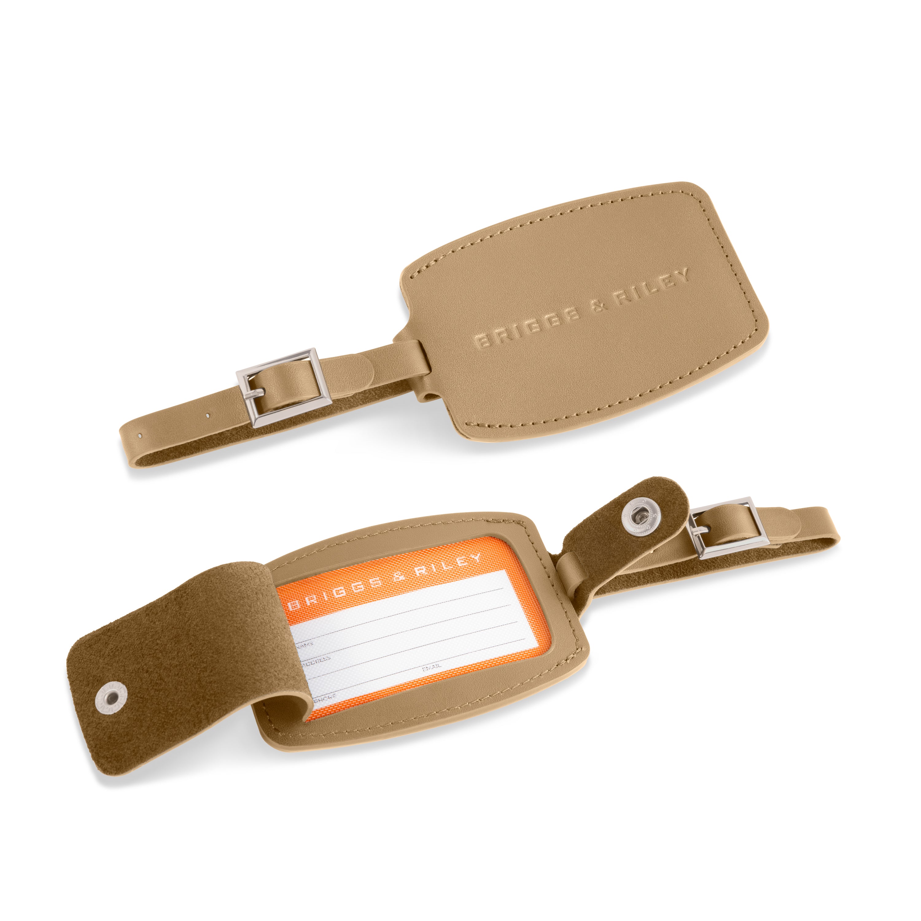 Briggs & Riley Accessories Leather ID Tag - Olive