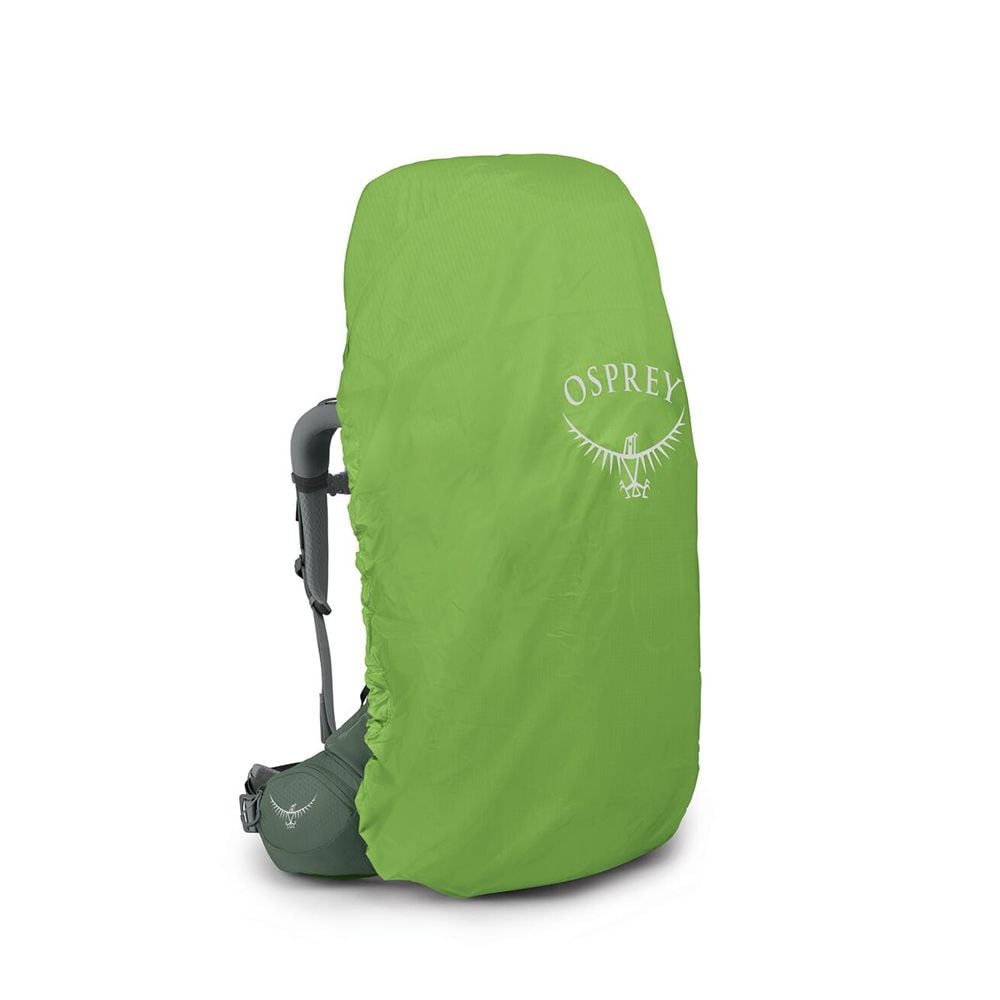 Osprey Ariel 65 Women's Hiking Backpack 65L in Koseret Green — detail view