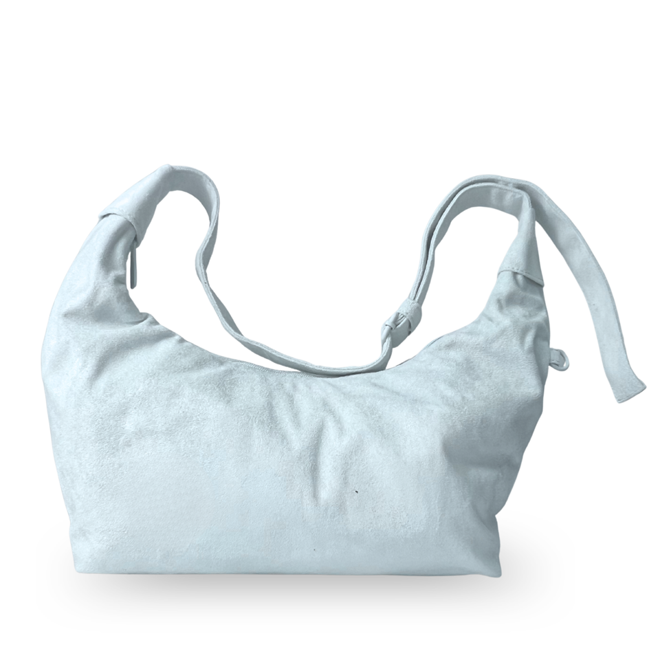 BoBo Crossbody Bag in Blue - suede