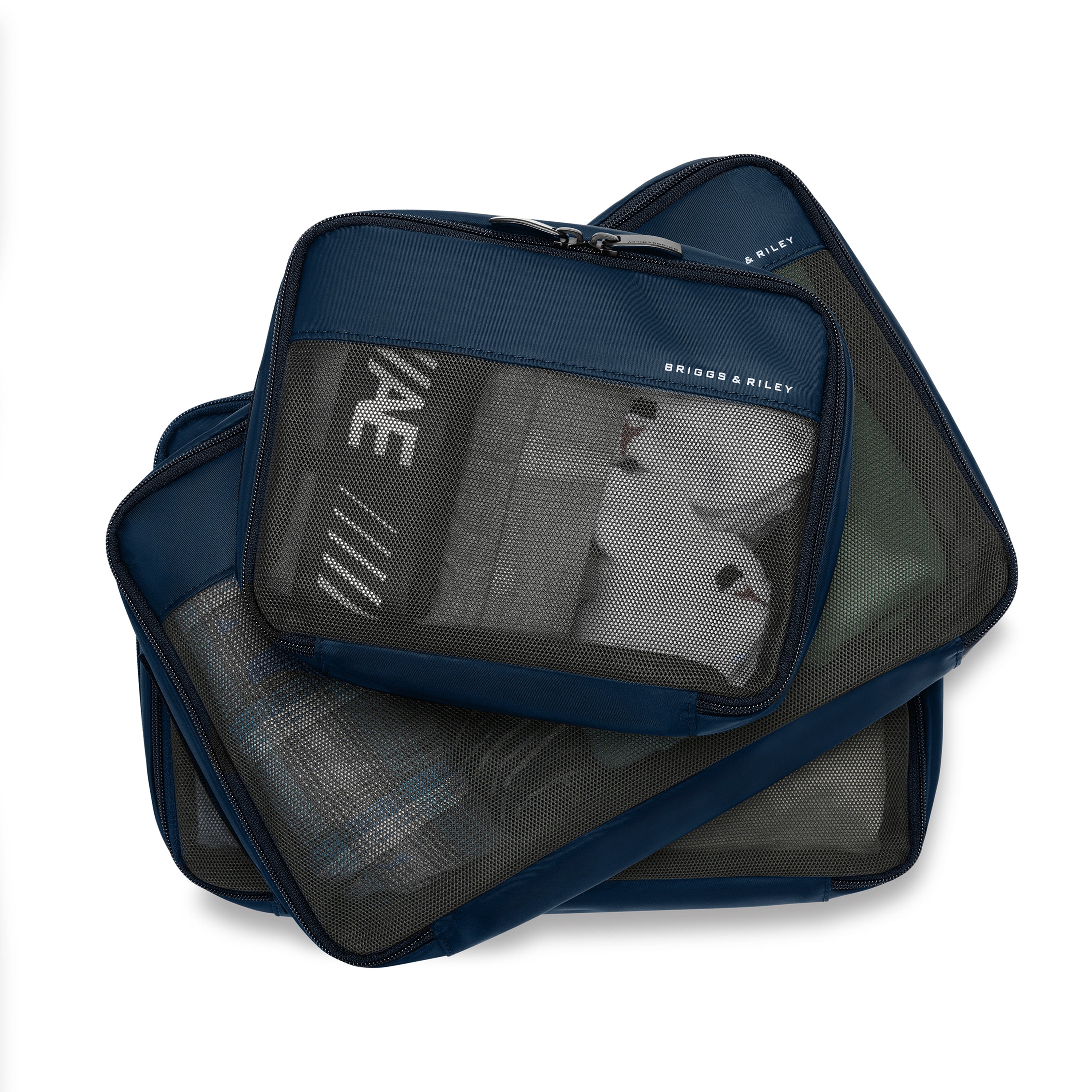 Briggs & Riley Travel Essentials Carry-On Compression Packing Cube Set - Navy