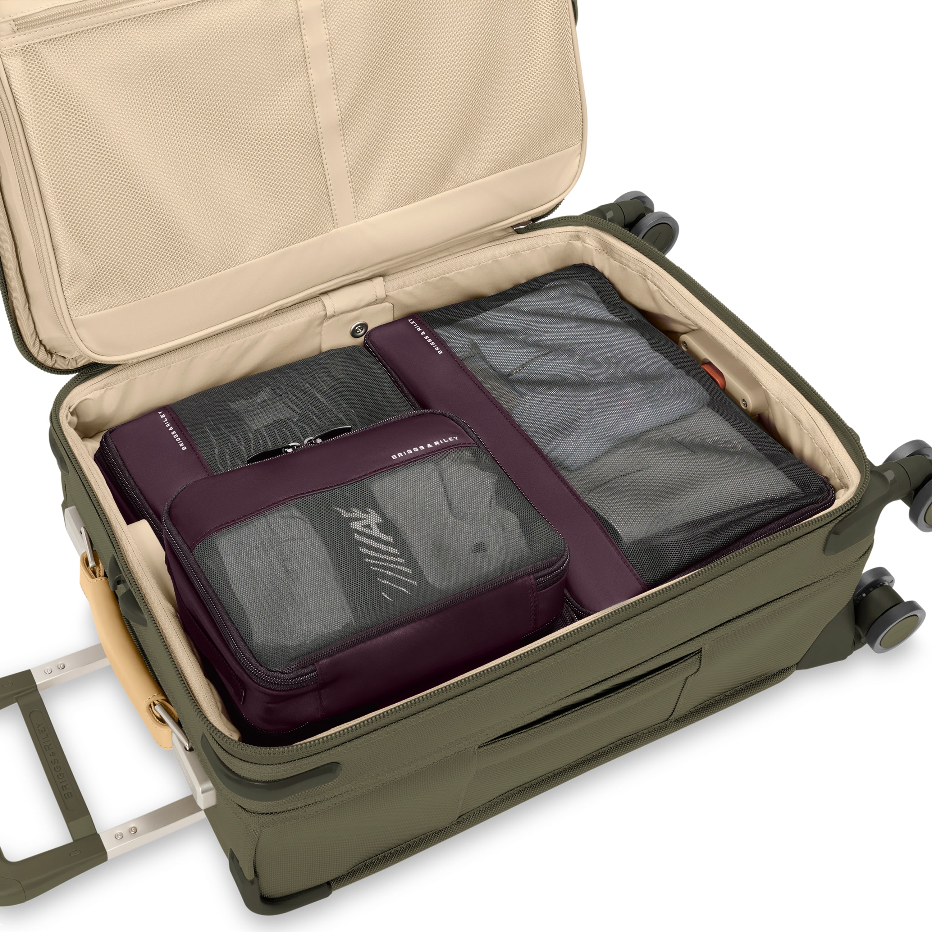 Briggs & Riley Travel Essentials Carry-On Compression Packing Cube Set - Plum