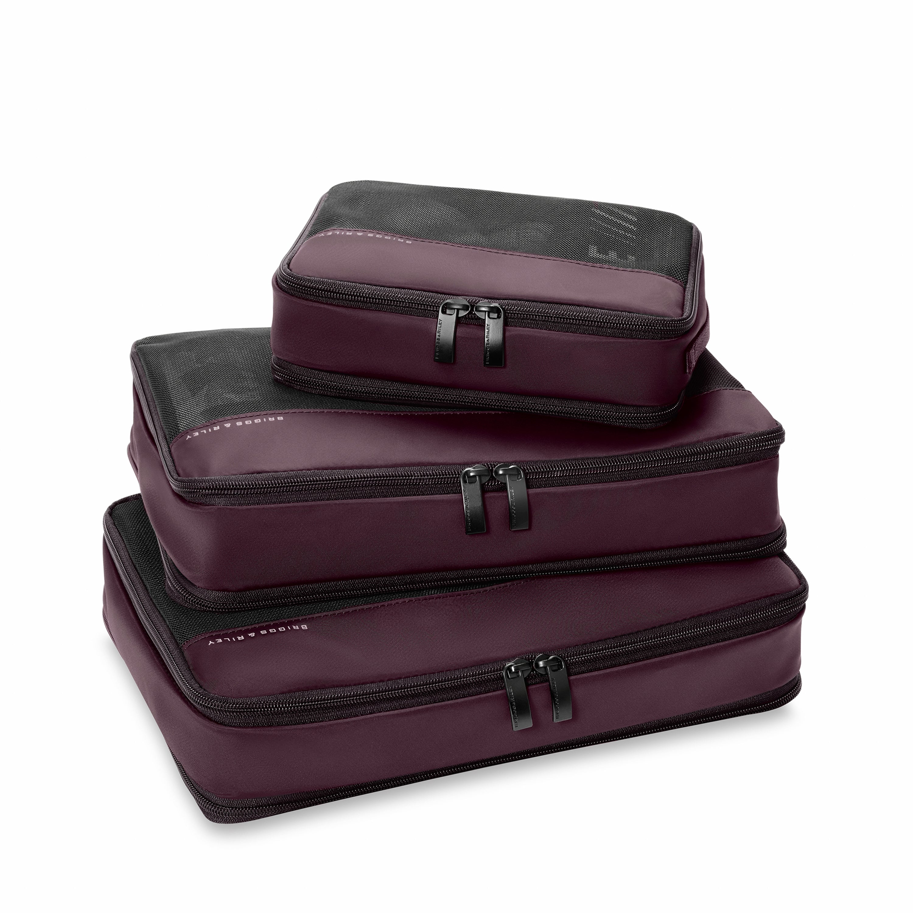 Briggs & Riley Travel Essentials Carry-On Compression Packing Cube Set - Plum