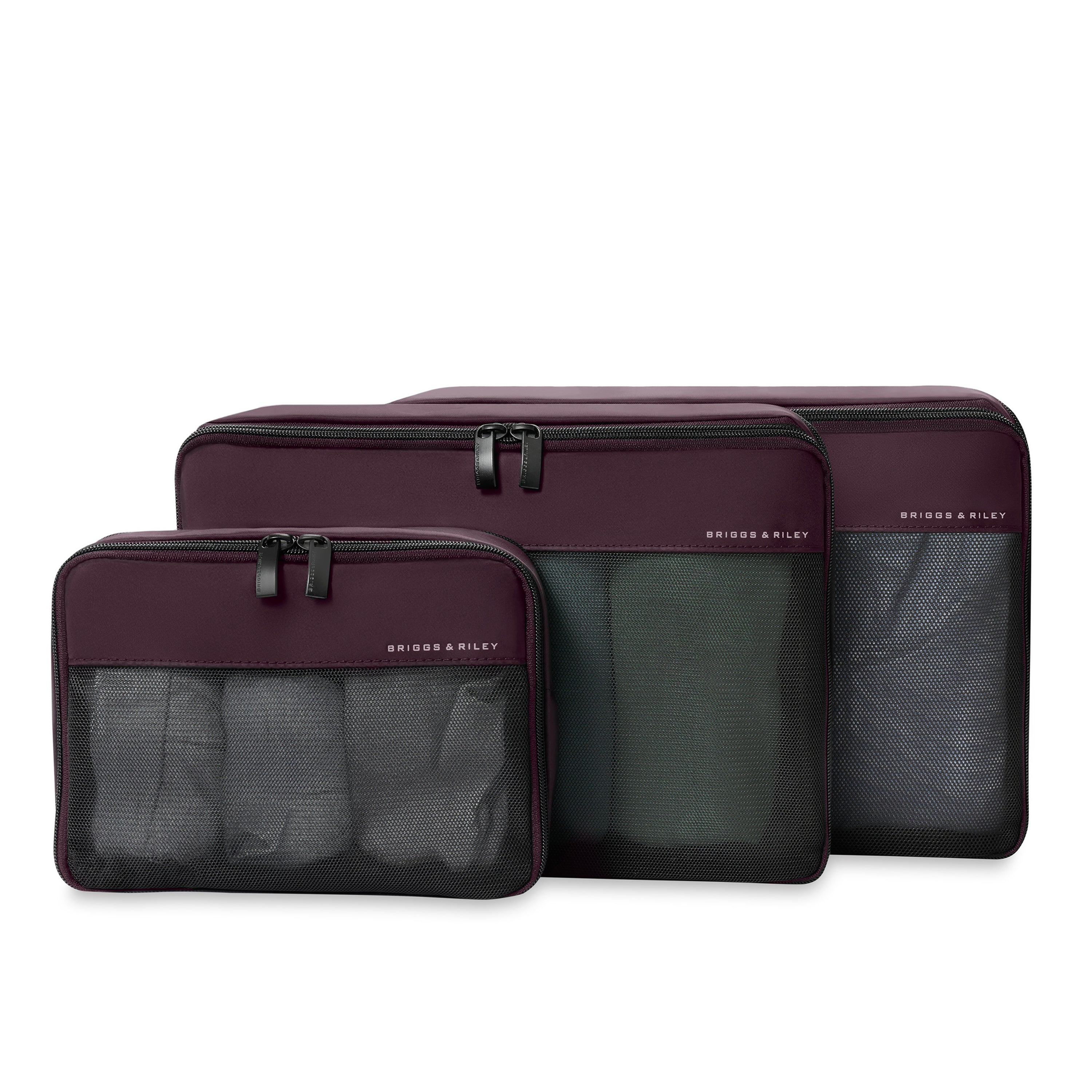 Briggs & Riley Travel Essentials Carry-On Compression Packing Cube Set - Plum
