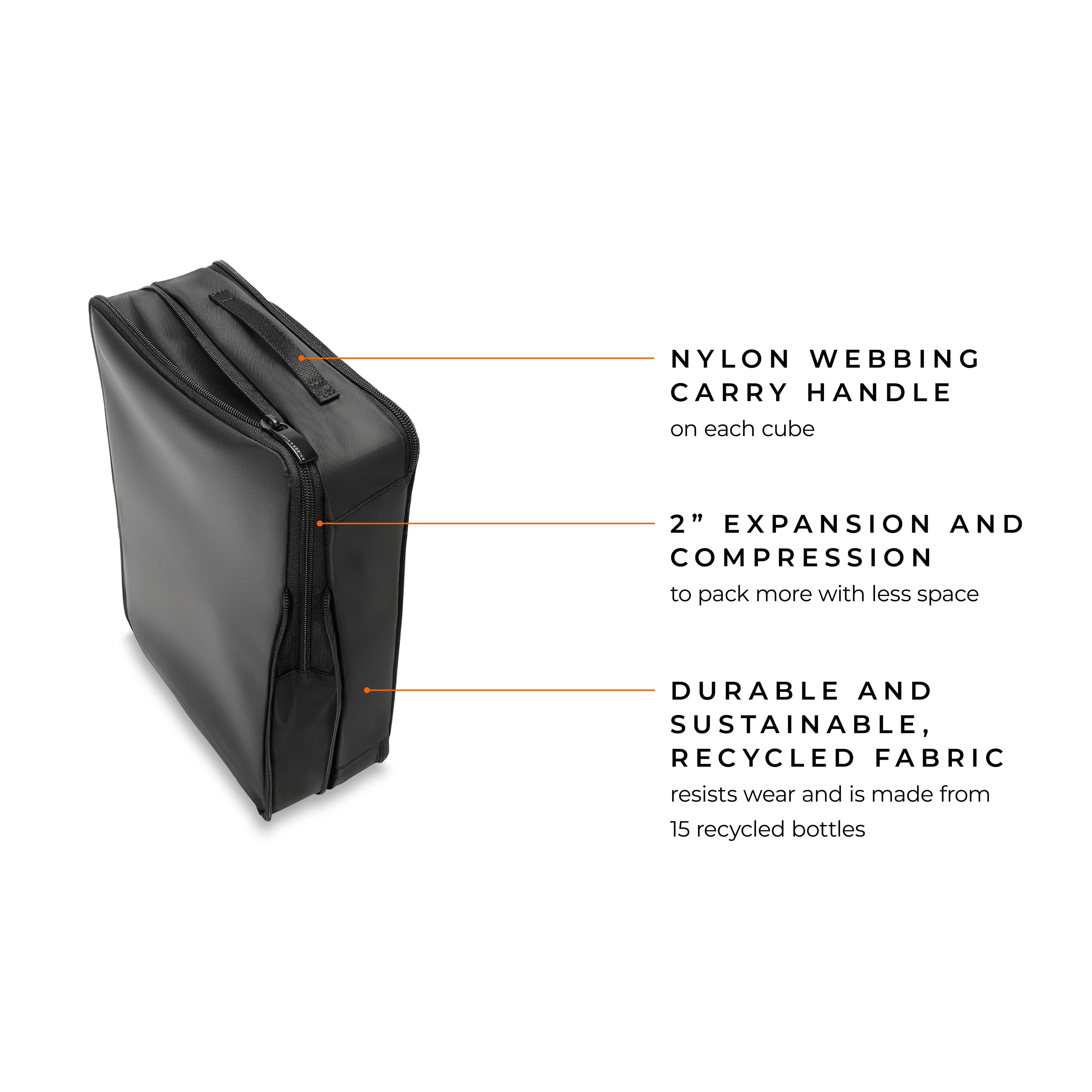 Briggs & Riley Travel Essentials Check-In Compression Packing Cube Set - Black