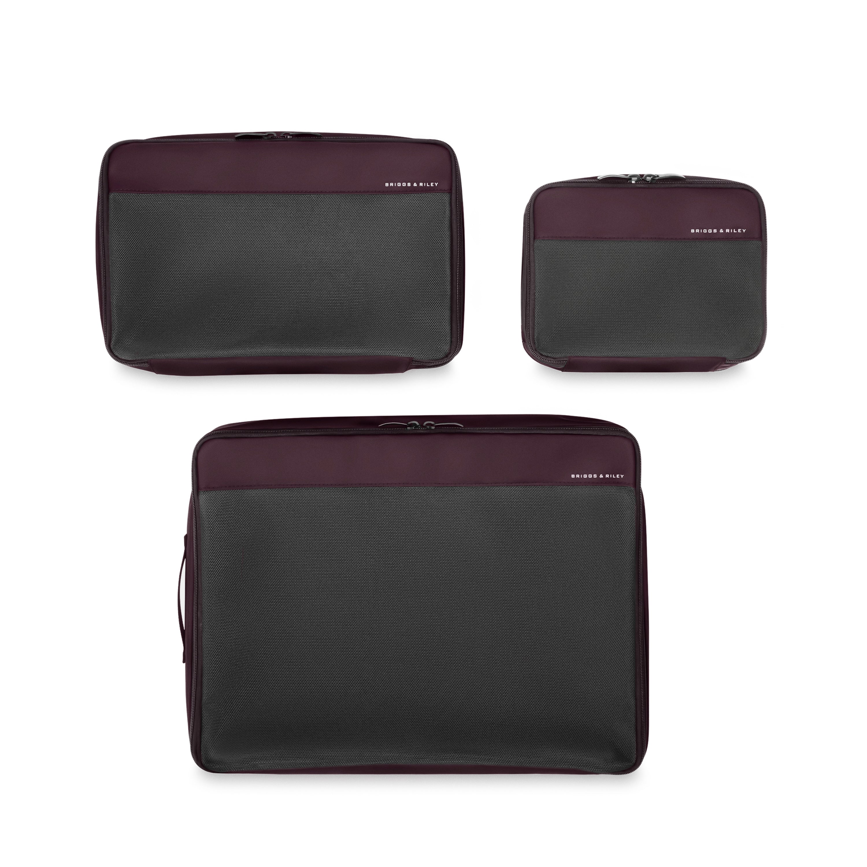 Briggs & Riley Travel Essentials Check-In Compression Packing Cube Set - Plum