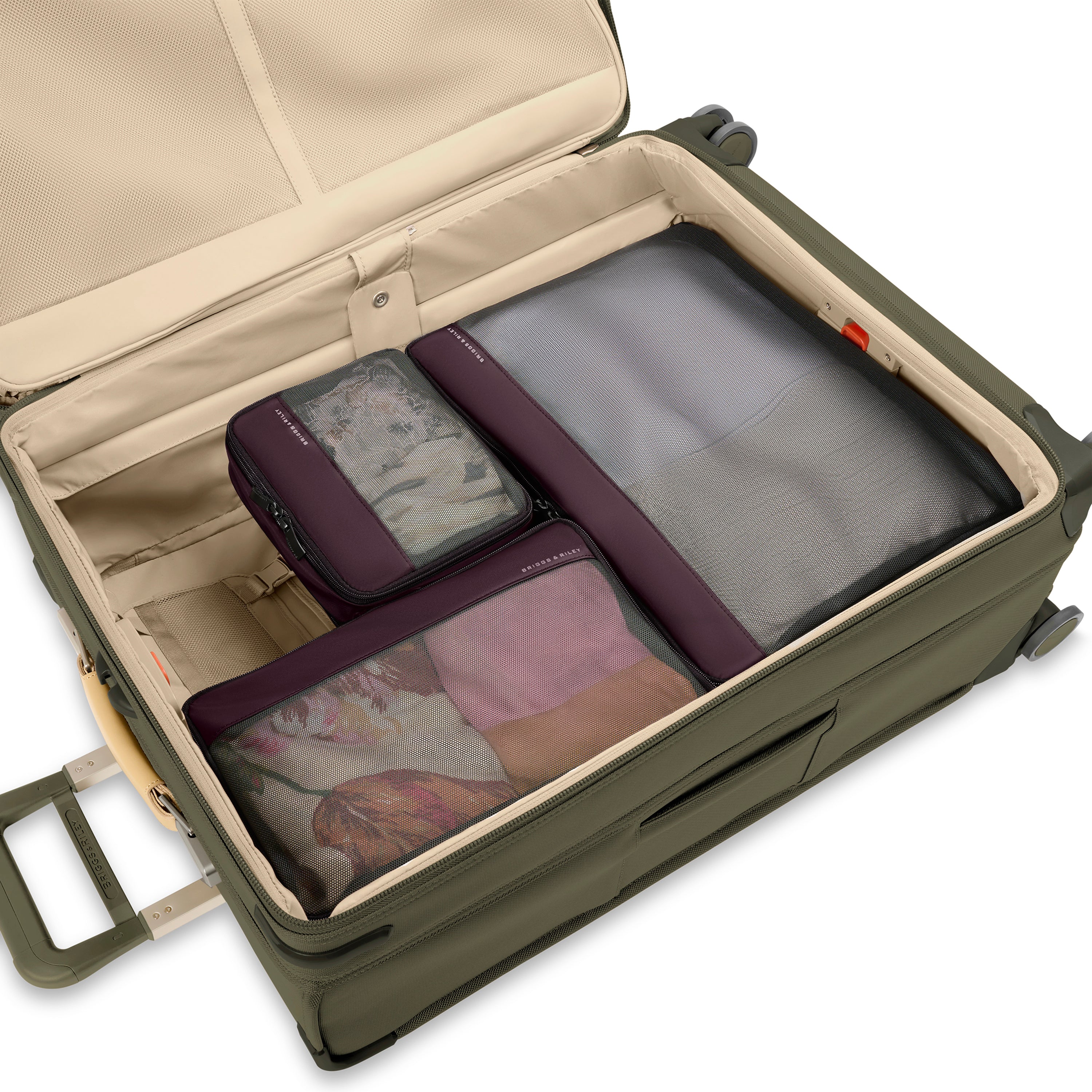 Briggs & Riley Travel Essentials Check-In Compression Packing Cube Set - Plum