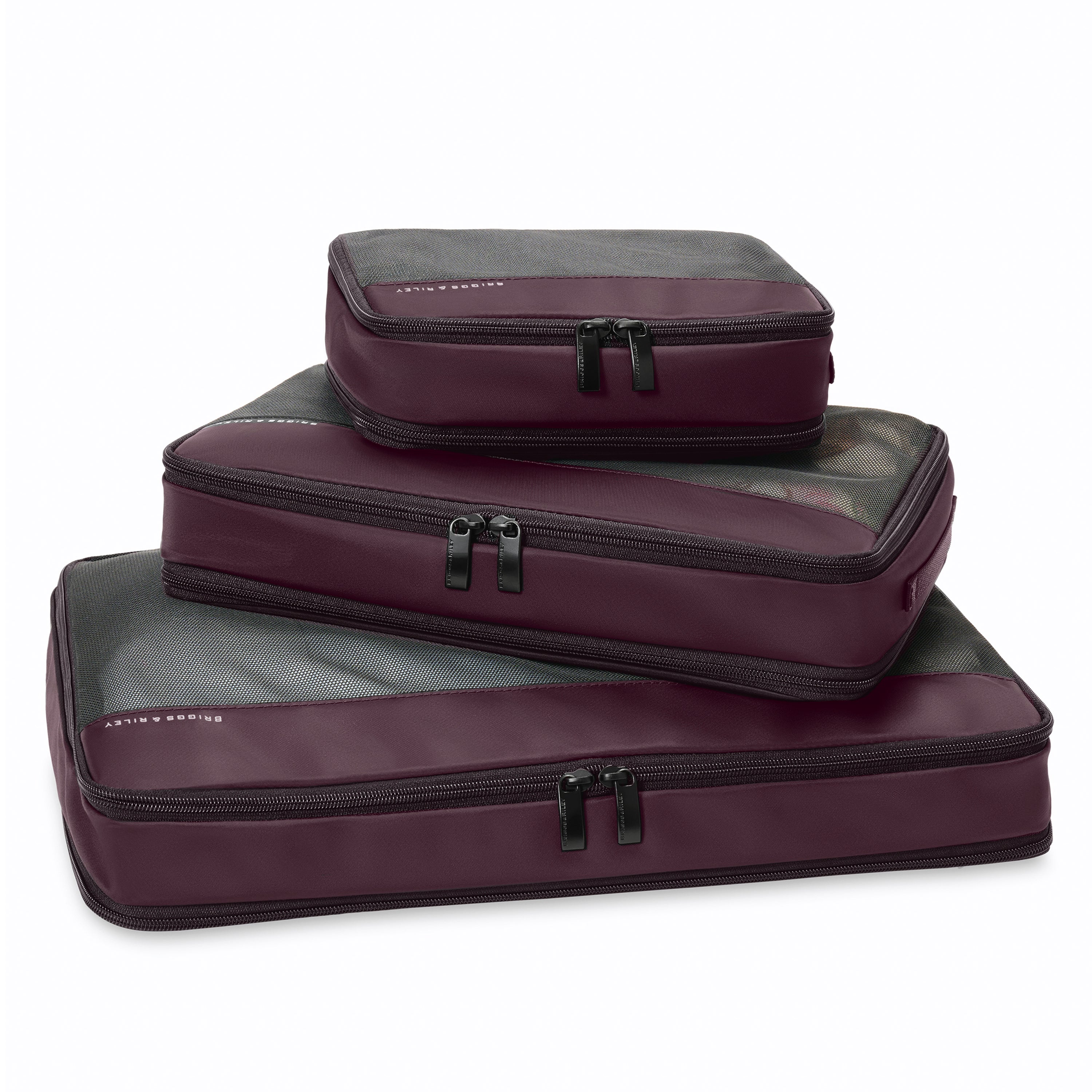 Briggs & Riley Travel Essentials Check-In Compression Packing Cube Set - Plum
