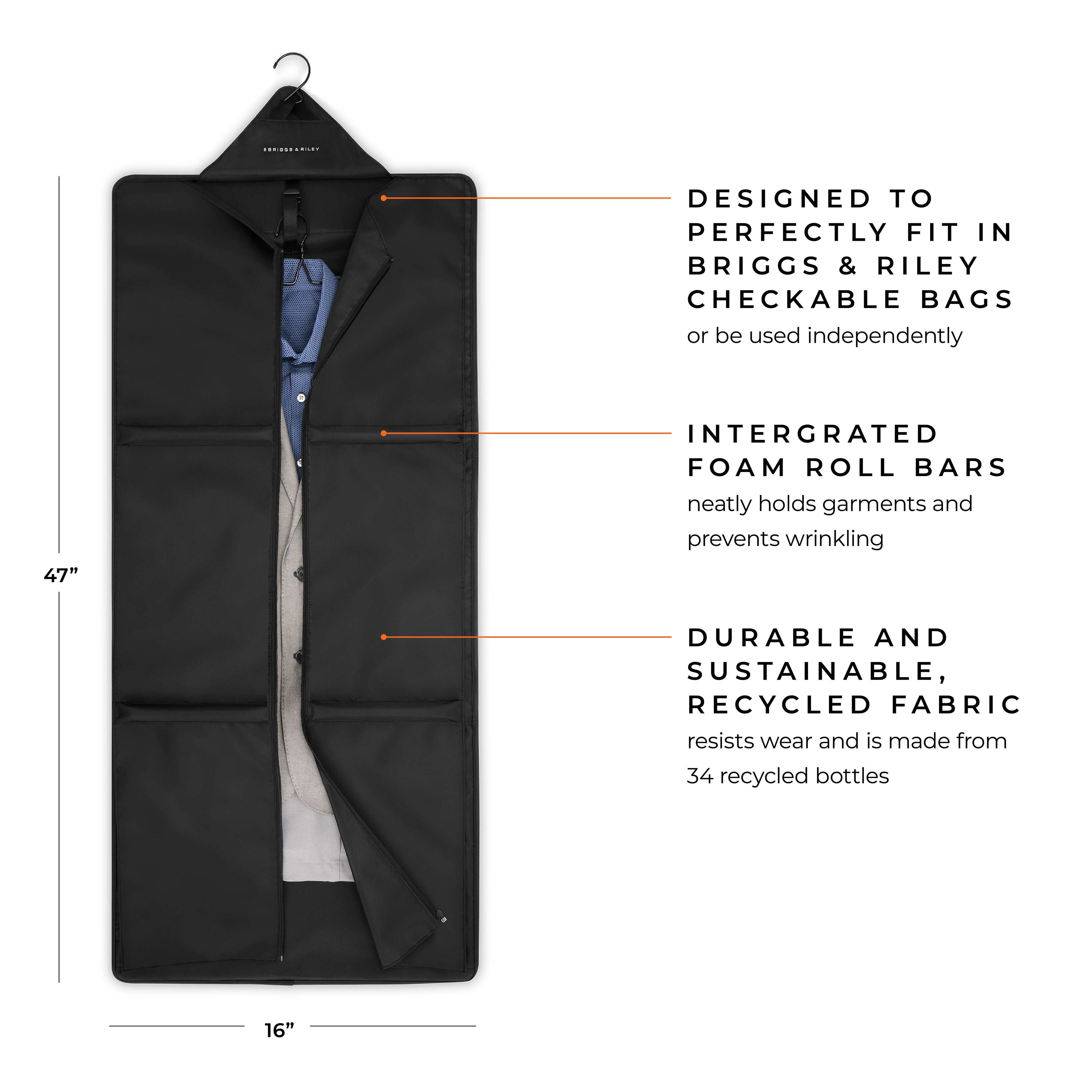 Briggs & Riley Travel Essentials Check-In Garment Sleeve - Black