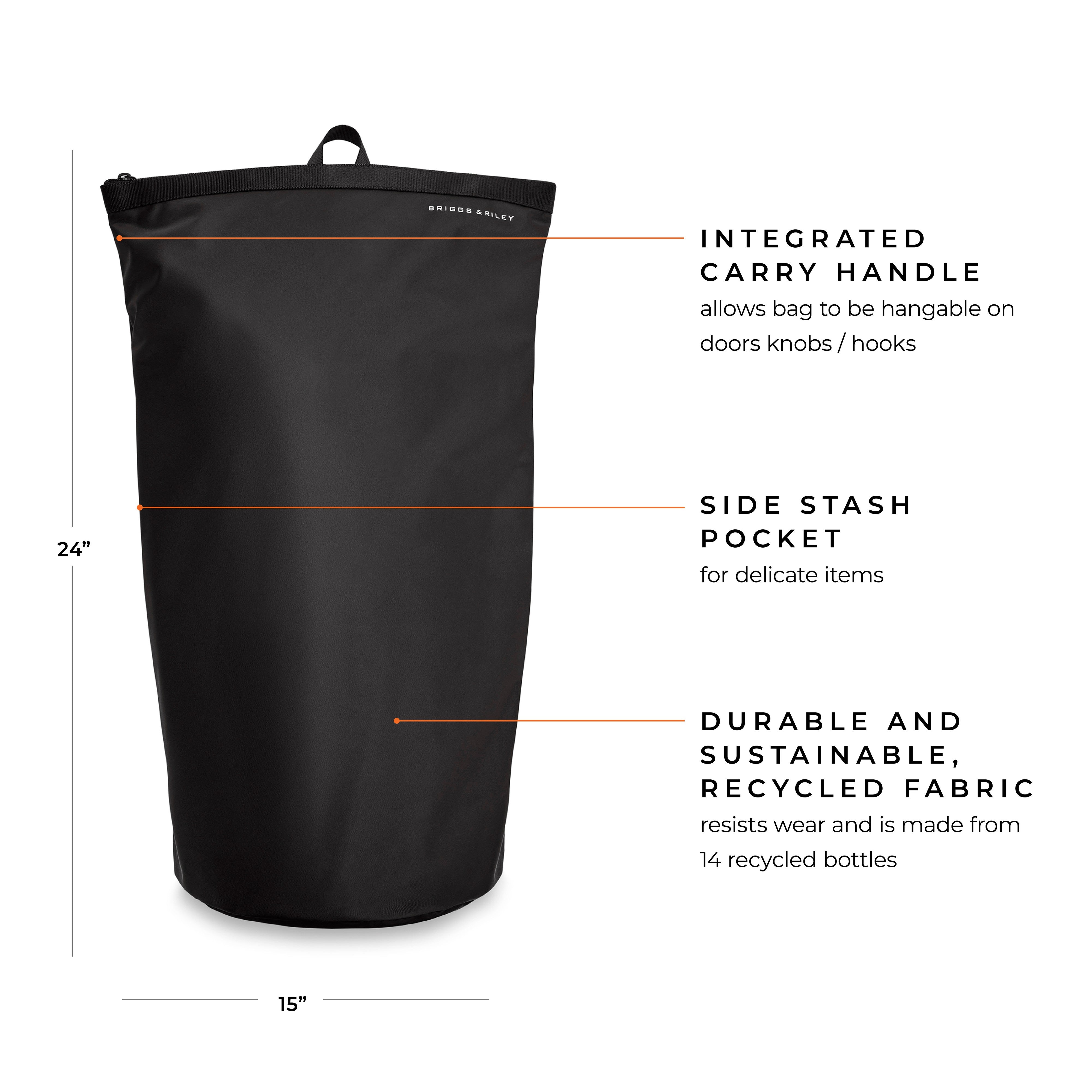 Briggs & Riley Travel Essentials Zippered Laundry Bag - Black