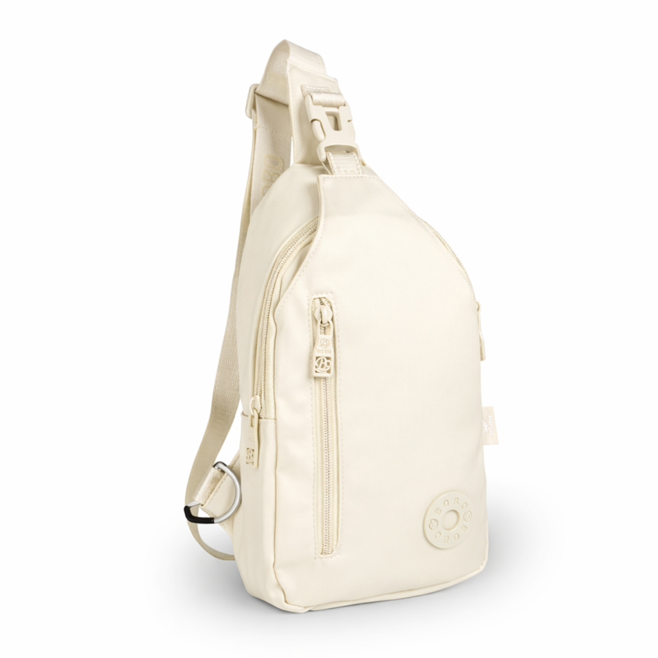 BoBo Sling Bag in Off-White - nylon