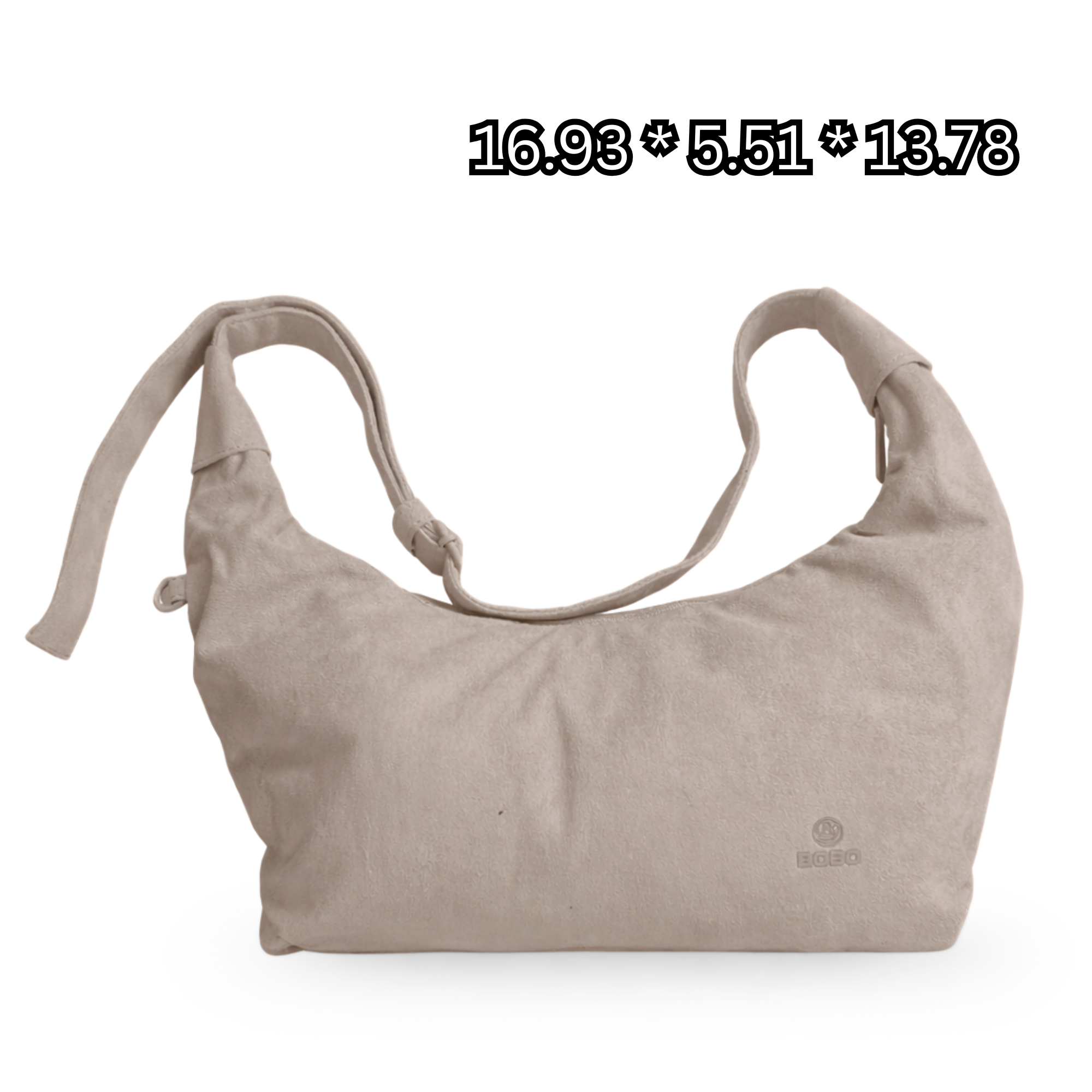 BoBo Suede Crossbody Bag – Soft Slouchy Hobo Shoulder Bag for Women