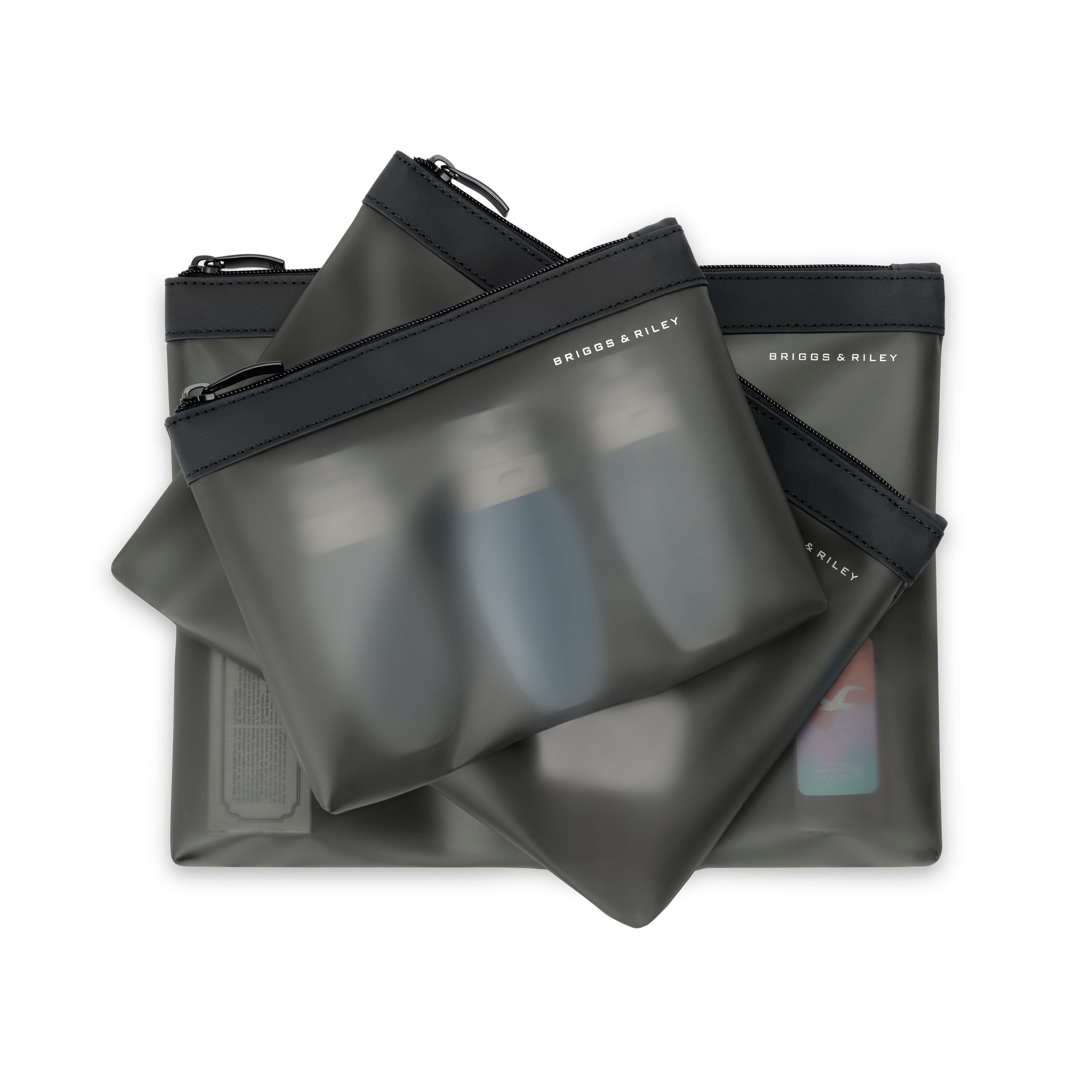 Briggs & Riley Translucent Pouch Set - Black