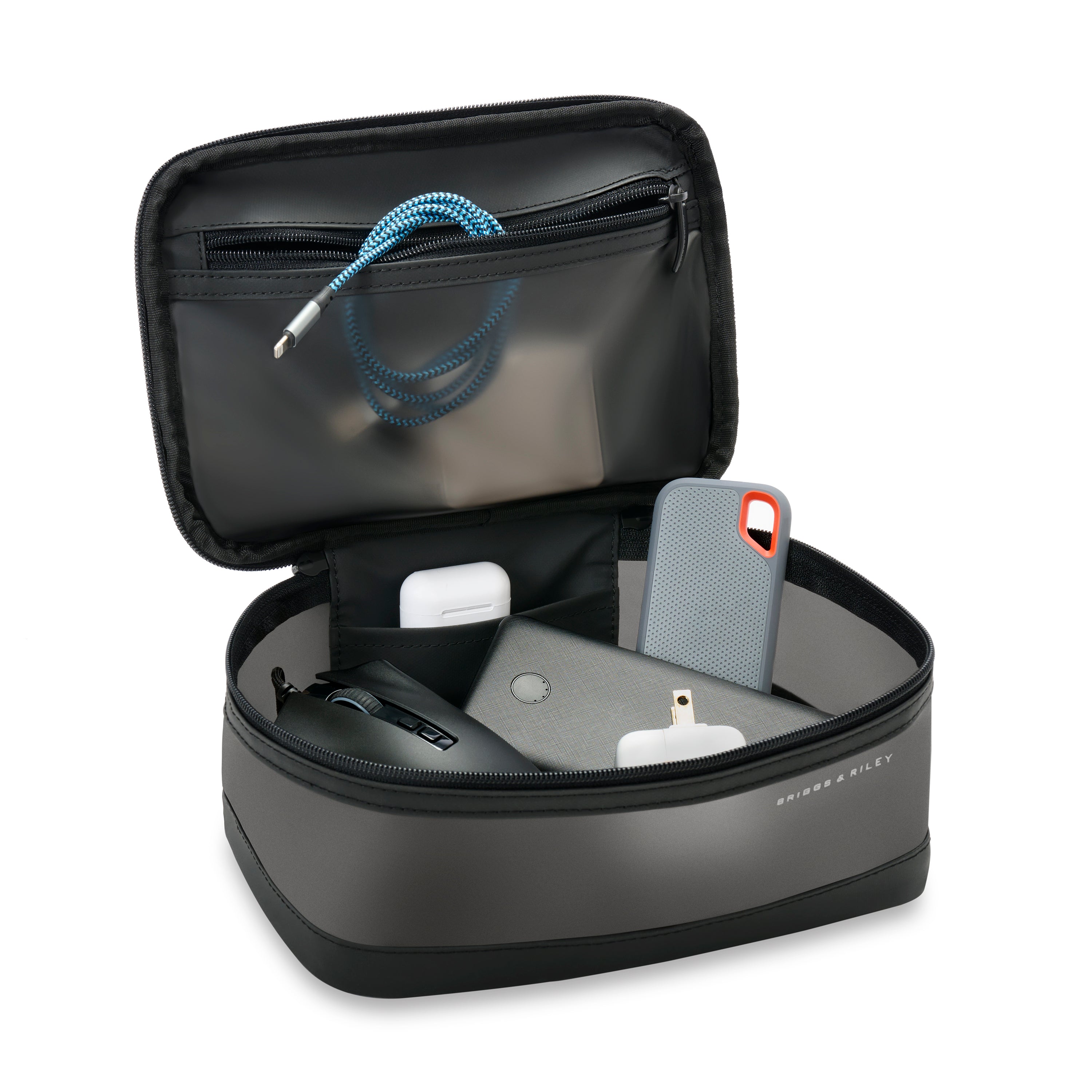 Briggs & Riley Translucent Essentials Case in Black — interior view