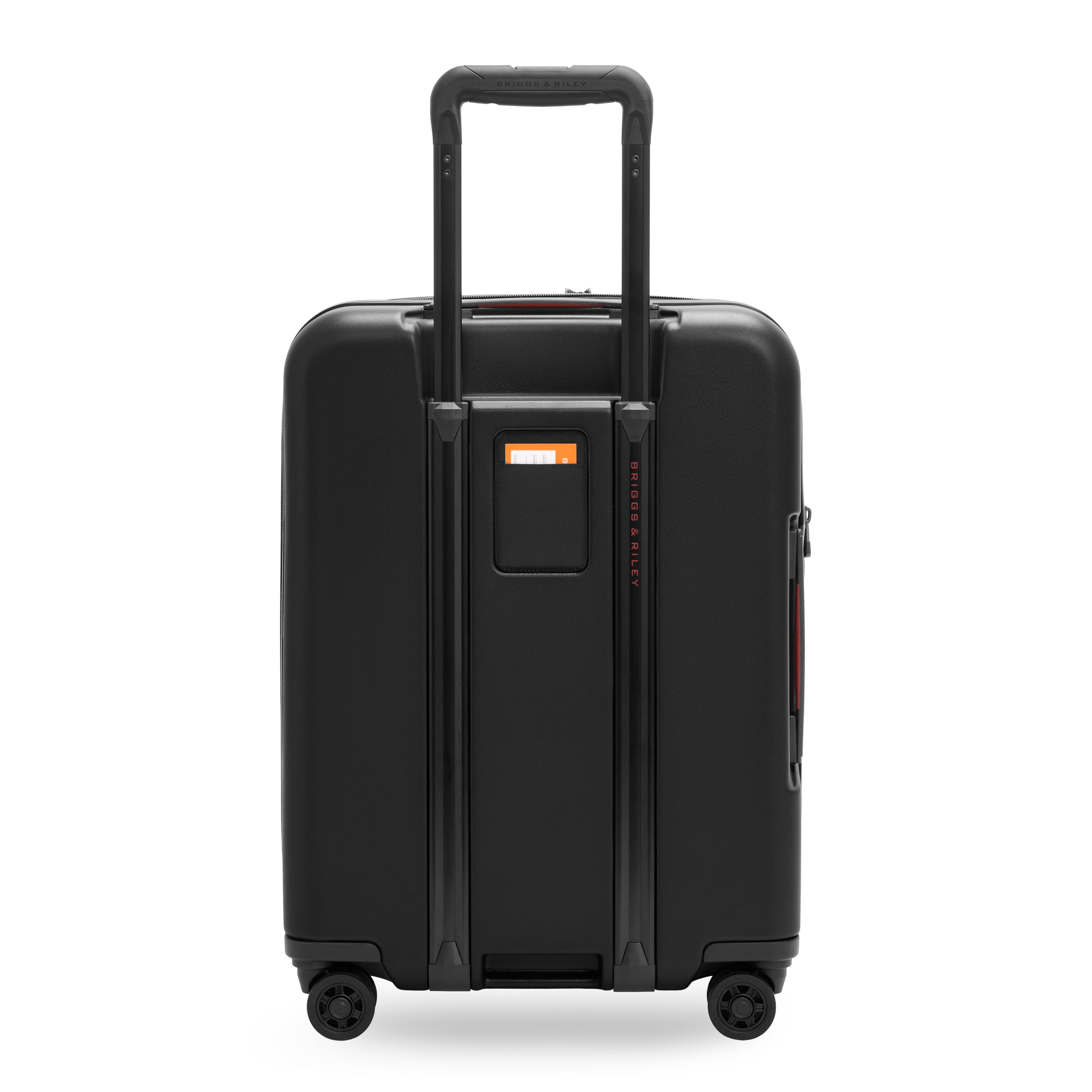 Briggs & Riley ZDX Global 21" Hardside Carry-On Expandable Spinner in Black — back view # color_Black
