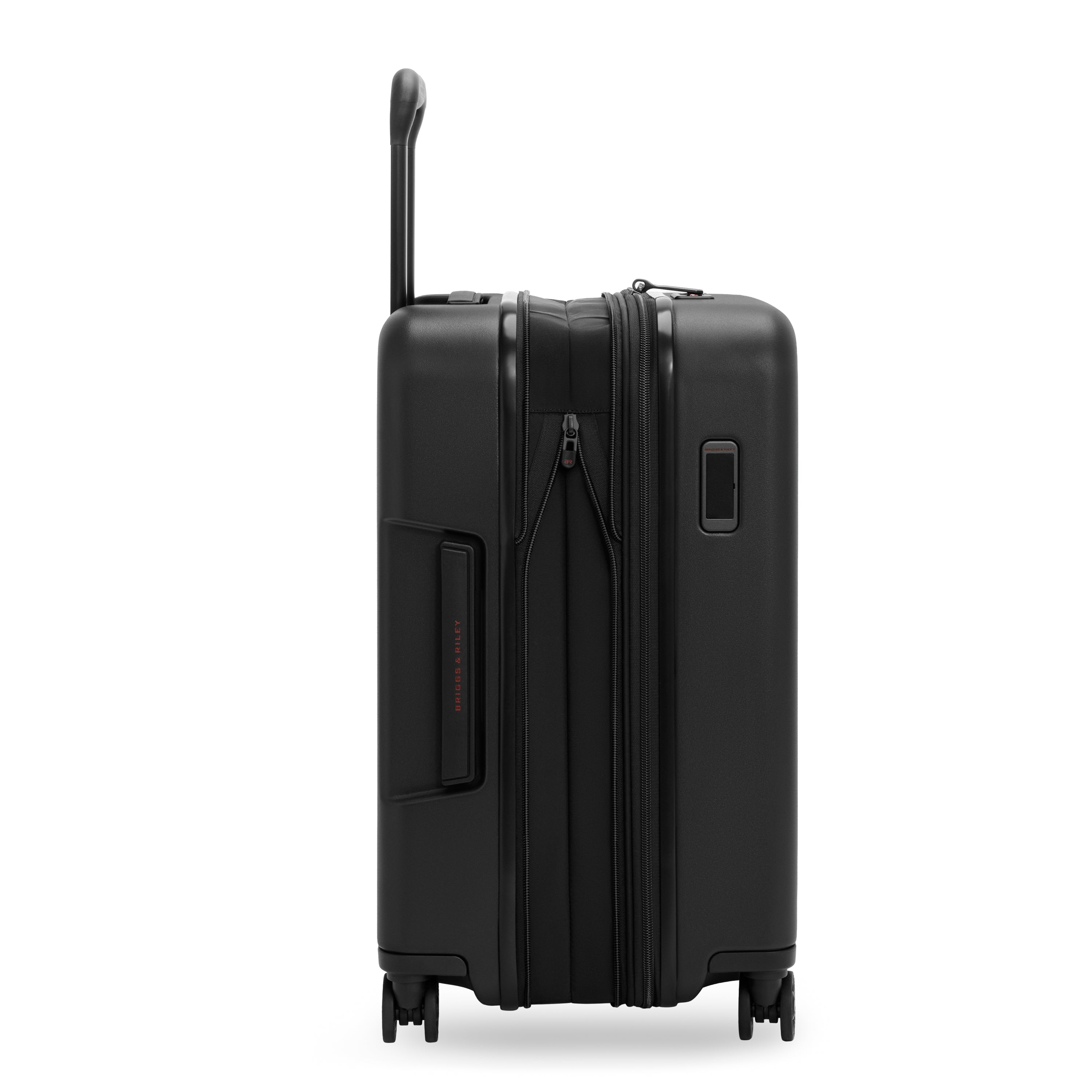 Briggs & Riley ZDX Global 21" Hardside Carry-On Expandable Spinner in Black — side view 2 # color_Black