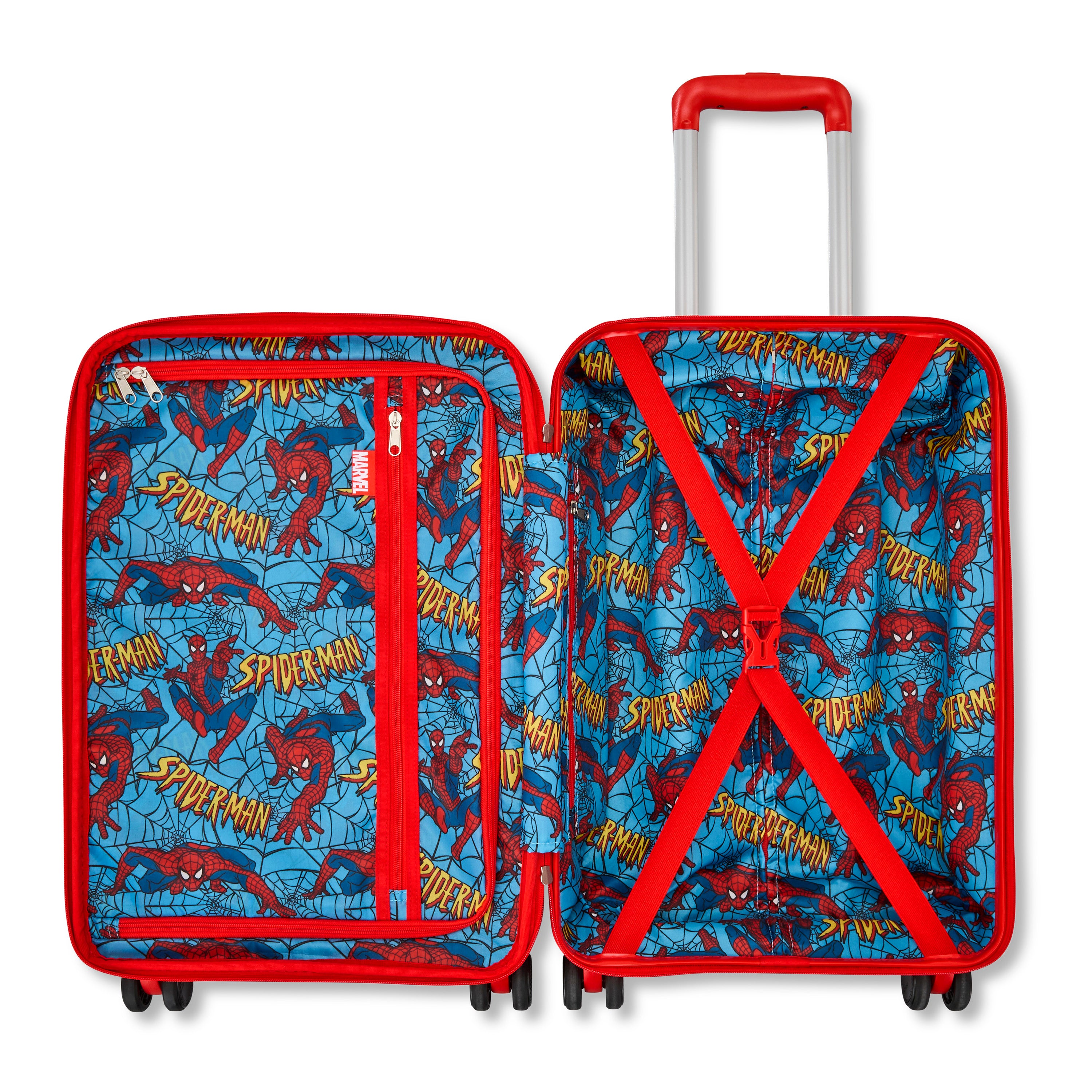 American Tourister Marvel Spider-Man Molded Hardside Carry-On Spinner Luggage, view 6